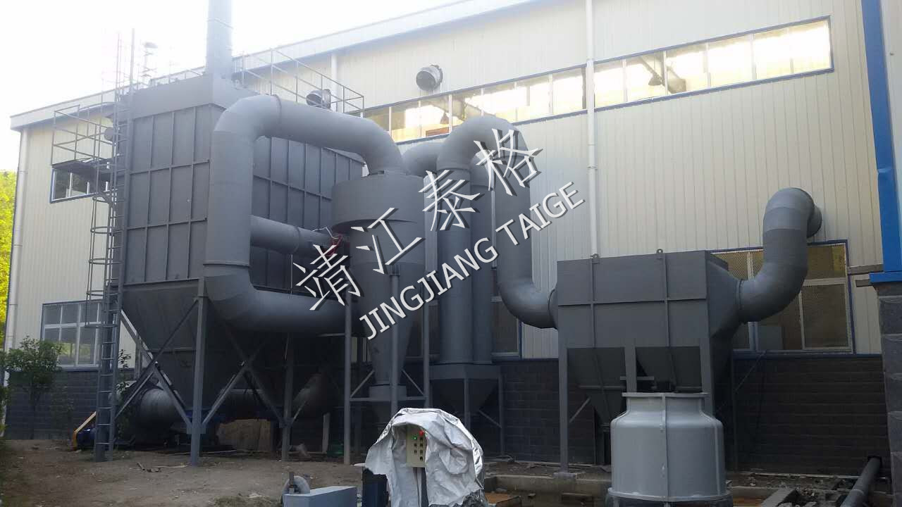 銅爐煙氣處理現(xiàn)場照片